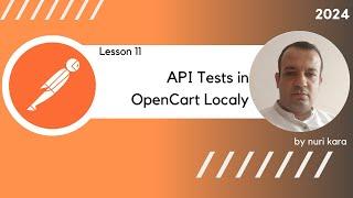 Lesson 11 API Tests in OpenCart Localy