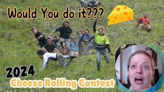 American Girl SHOCKED by UK's Wildest Cheese Rolling Race!