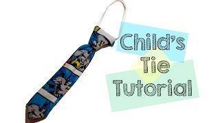  Toddler/Children's Tie Tutorial - Sewing 