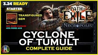 [PoE 3.24] LEAGUE STARTER - CYCLONE OF TUMULT SLAYER - PATH OF EXILE NECROPOLIS - POE BUILDS