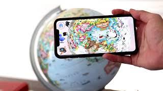 Replogle Globe 4 Kids 10" diameter World globe with Augmented Reality App