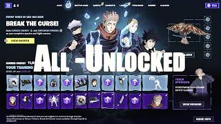 NEW Jujutsu Kaisen x Fortnite: All Skins, Cosmetics And "Break the Curse!" UNLOCKED!