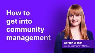 Getting into Community Management in gaming (with Carolin Wendt)