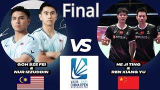 Final Fei&Din (MAS) VS He&Ren (CHN) China Open 2024 #badminton #badmintonmalaysia