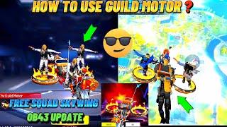 Guild Skywing Gameplay | Guild Motor - Free Fire Guild Rewards | OB43 Update Free Fire Panther FF