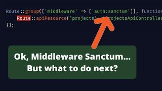 Example of Laravel Sanctum with API Tokens