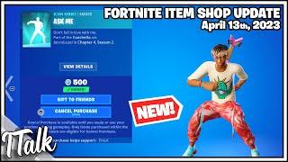 Fortnite Item Shop *NEW* EMOTES AND *NEW* COACHELLA SKINS! [April 13, 2023] (Fortnite Battle Royale)