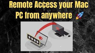 Remote access for Mac PC from anywhere | Mac PC ka Remote kaise lena hey in hindi 2024 |