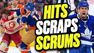 18 Minutes Of Hits, Scraps and Scrums | 2023-24 NHL Highlights