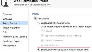 Check Point R80.10 Policy Management – Permissions per layer