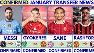 THE LATEST CONFIRMED TRANSFER NEWS AND RUMOURS TRANSFERS 2025|GYOKERES,RASHFORD,SANE,MESSI