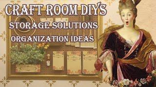 Craft Room Crafts and Tour | Storage Organization DIYs | Vintage Style Pegboard