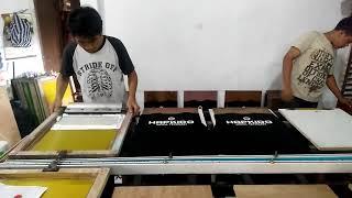 Sablon rubber meja 4 pallet