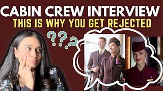 Cabin Crew Interview Mistakes| Interview Tips to avoid constantly getting rejected in your Interview