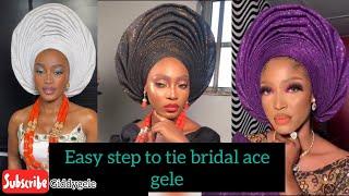 How to style advance bridal Ace gele  pls watch nd kindly subscribe ️️