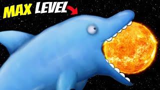 Eating EVERYTHING as a MAX LEVEL DOLPHIN! | Tasty Blue