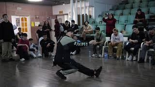 полуфинал footwork bboy Green vs Diaz - "ALL OPTION" break dance battle