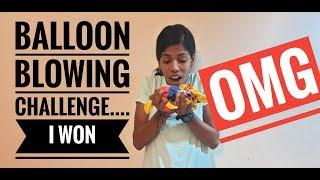 Balloon Blowing Challenge Accepted | Unboxingdude | Divyasvlog