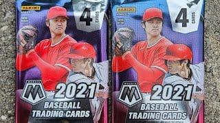 2021 Panini Mosaic Baseball 4-Card Packs x 2