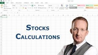 Excel Formuals For Stocks Calculations