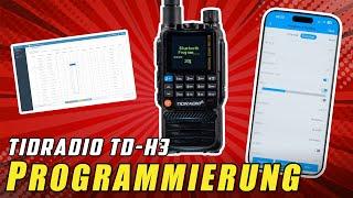 Tidradio TD-H3  Bluetooth Programmierung per Smartphone App & Webbrowser