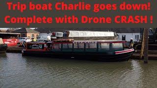 Drone CRASH...... & Narrowboat gets launched.