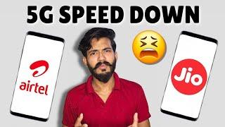 5G Internet Speed Down In India  | Jio 5G & Airtel 5G Internet Speed Down