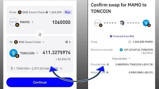 Finally Matmo (Mamo) Airdrop Tocken Swap To Ton Coin On Trust Wallet