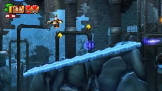 Donkey Kong Country: Tropical Freeze - 100% Walkthrough - 6-7 Frozen Frenzy (Secret Exit)