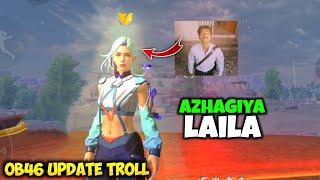 Azhagiya laila | Free Fire OB46 Update Troll Tamil | Wiping Tamizhan