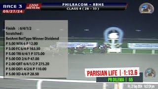 2024 Sept 27 | R03 - PARISIAN LIFE (6) [1:13.6]