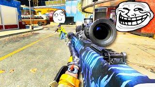 Acting like a BOT then POPPING OFF with a SNIPER (HILARIOUS REACTIONS)