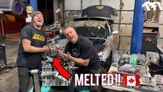 1600hp GTR Engine Teardown , We Found the Problem . VR38