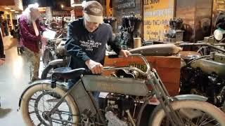 Starting Prototype 1909 Harley with Dale Walksler