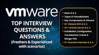 VMware Interview Questions for Freshers & Experienced | VMware ESXi and vCenter Interview Q & A