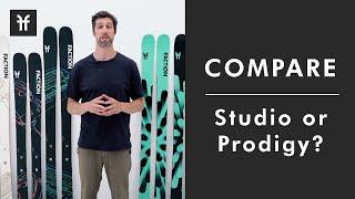 Differences between Studio and Prodigy Series: Faction Skis 23|24