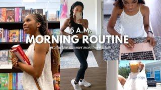 6AM *productive* MORNING ROUTINE | book shopping at Barnes, exercising | weekly vlog