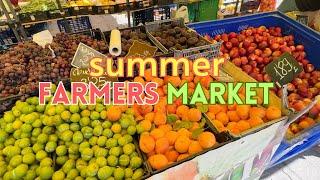 How cheap is food in Spain? Summer Farmers Market €1=$1.12 USD