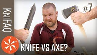 KnifeCenter FAQ #7: Knife Vs. Axe for Survival? + Front Flippers, Wood Carving, More