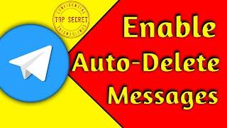 How to send auto delete / disappearing message in telegram | self destructing message