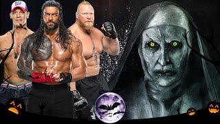 WWE 2K23 Valak Pennywise & Leatherface Vs Roman Reigns Brock Lesnar & John Cena