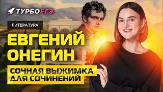 ВЫЖИМКА ДЛЯ СОЧИНЕНИЙ! ЕВГЕНИЙ ОНЕГИН