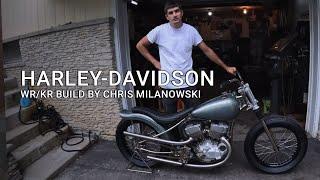 Chris Milanowski's Hand-fabricated Harley WR/KR Build | Born Free 15 Walkaround