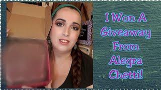 I Won A Giveaway From Alegra Chetti