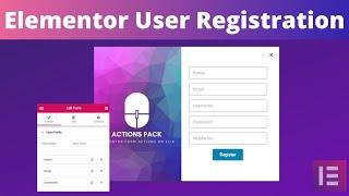 Create Elementor User Registration Form in 5 Easy Steps
