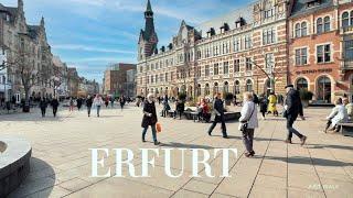 Erfurt, Germany  4k Walking tour | A Stroll Through History"