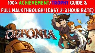 Deponia - 100% Achievement/Trophy Guide & Full Walkthrough!