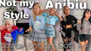 Trying different aesthetics with Anibiu | e-girl | soft girl | goth | cosplay