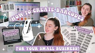 HOW TO MAKE BARCODES FOR YOUR SMALL BUSINESS! POS INVENTORY DIY | Fauna Rose