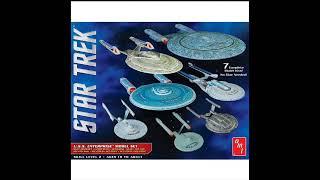 Star Trek U.S.S. Enterprise 1:2500 Scale 7-Pack Model Kit Box Set